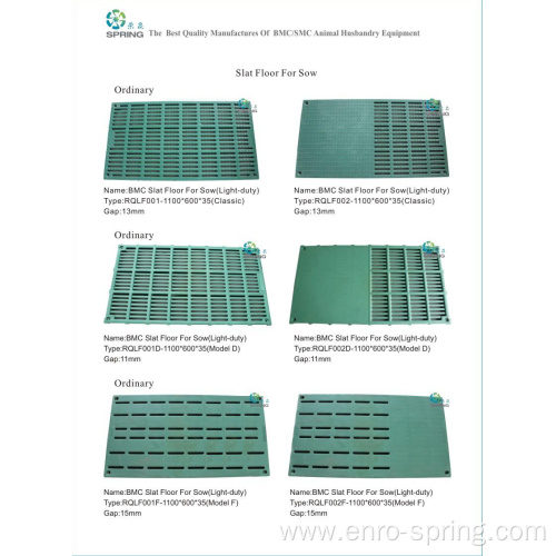 Durable Pig Slat Floor Plastic Composite BMC Floor